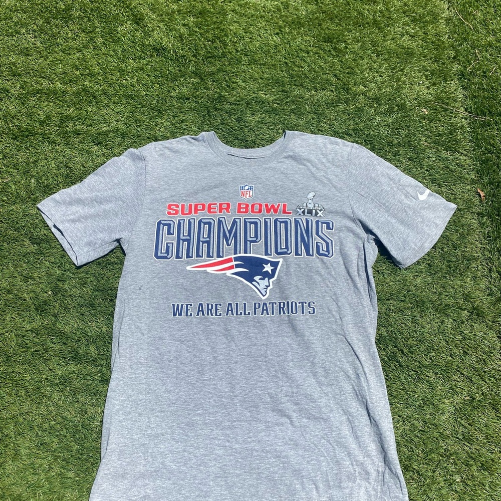 Nike Gray Athletic Tee New England Patriots